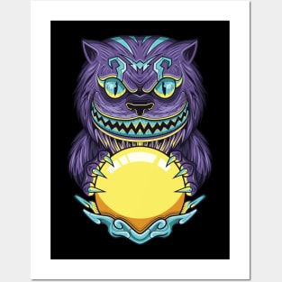 Fortune teller cat Posters and Art